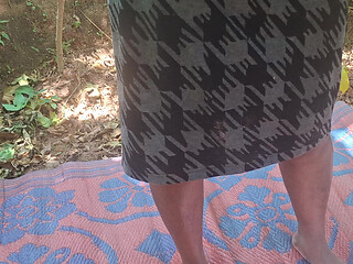 Slutty stepmother outdoor and big natural boobs