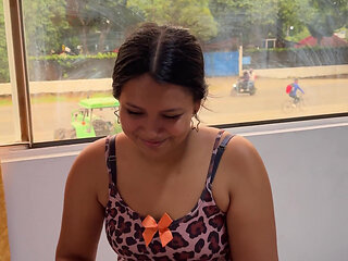 He Loves Jumping on My Cock While Everyone Walks by the Window