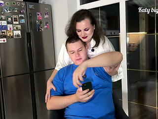 The stepmother gave her stepson a special massage on the occasion of coming of age
