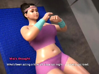 Cartoon Wife Faked in Doggystyle Sex with Her Husband in a Fantasy Animation