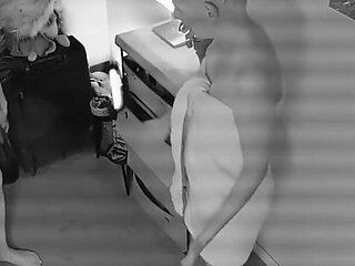 Amazing Nylon Masturbation Together with Her Guy with Amazing Scene!