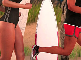 Dominos Beach 3 Topless Beach Beauties