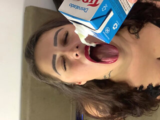 Naughty Brunette Tasted Fruits and Also My Cock - Anal