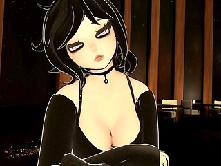 Leyley sucks your dick under a table on a date ( ASMR VR POV Roleplay )