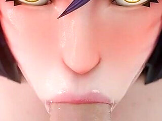 Lol Ahri Sloppy Blowjob POV Rule34 3D Animation