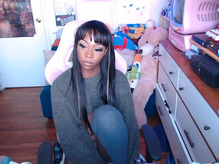 Gooning My Huge Tgirl Dick to Cum on My Face - Vanniall Edging Her BBC to a Thick Self-facial - Full Camshow