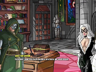 Doom fucks and sucks two beautiful women - doomination gameplay