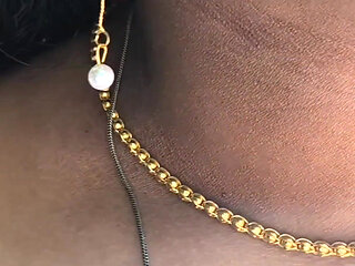 Indian Girl in Red Skirt and White Top