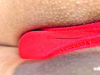 My stepbrother caught me looking for hard dicks and I let him play with my panties. - Inmymound