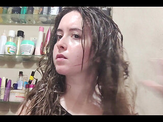 Drying My Hair. I Love How It Goes From Wet to Dry and Soft