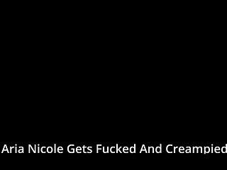 Aria Nicole Gets Fucked And Creampied, POV Version