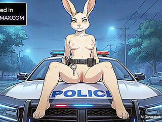 Car Toon - Officer Junes Teasing Traffic Stop - Furry Hentai Joi Pov