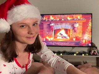 Gentle New Year's Blowjob and Sex. Happy New Year Everyone