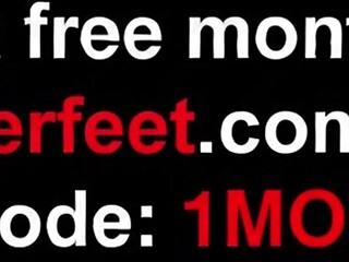 JOI Foot Tease With Brunette Hottie Beca Barbie