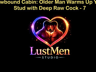 English Audio Gay Sex Story - Snowbound Cabin: Older Man Warms up Young Stud with Deep Raw Cock - Part 7