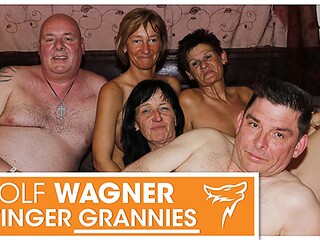 Ugly granny and grandpa swap spit during dirty deeds in Deutschland