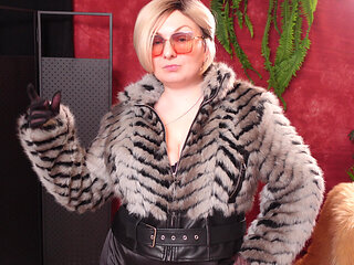 Hot Fur Coat Collection - Part 3. Fetish MILF Arya Grander