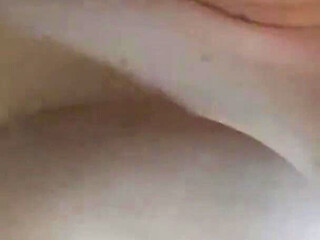 Squeezing My Big Boobs Sucking My Nipples
