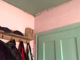 Big natural tits under gothic shirt