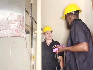 Tomboy fucks her boss to keep her job