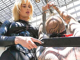 Heavy - Heavy Gets Flogged And Edged In An Alley With Lucy Heart