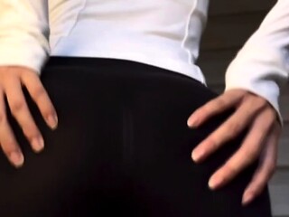Beautiful teen amateur fucked close up by an ass loving dude