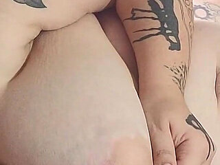 BBW Masturbates While Sucking Your Tiny Cock