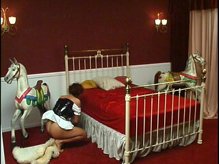 Blonde BDSM Babe Bound and Pounded Hard