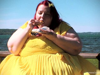 Amateur redhead masturbates then gives a blowjob