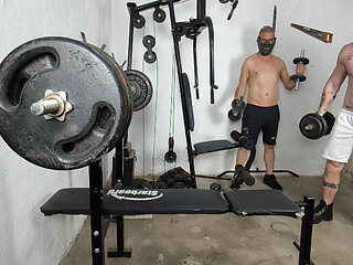 Dropped and Naked at the Gym in the Middle of Halloween