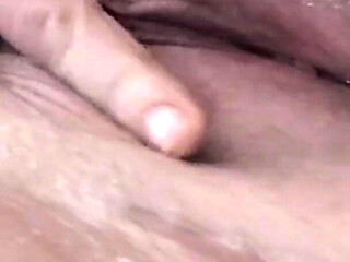 Taking a Bath After Getting Cum on My Tits