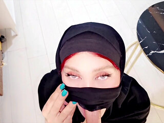 You Cum on My Hijap My Cuckold Step-stepson