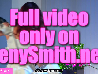 Jeny Smith a hot MILF, shows her tits and pussy to the guy. Will this go further than jerking off?