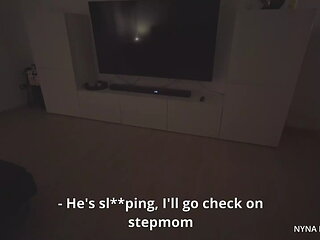 Lovely Stepmom Takes Care of My Teen Dick and Lets Me Creampie Her Pussy