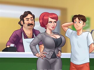 Voyeur fun with milf Mrs. Johnson in Summertime Saga