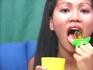 Beautiful asian petite on the big dick