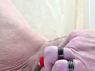 Cripplefreak4u Playing with Fucking Machine and Catheter Close up