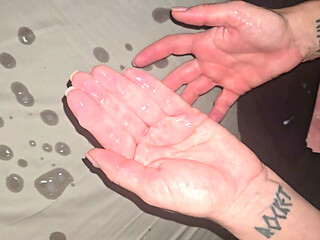 I can't control his big cocks cumshot and it spurts all over me