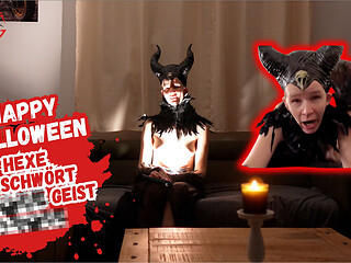 Witches Teen Cunt Summons Creampie Spirit!