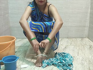 stepmom lets stepson fuck her while cleaning the clothes