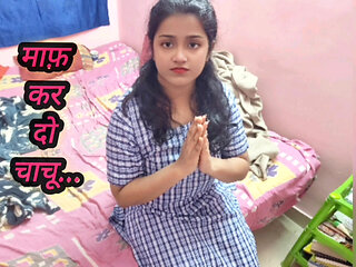 Stepdad fucked her asshole for having a boyfriend - Indian Desi Anal Sex