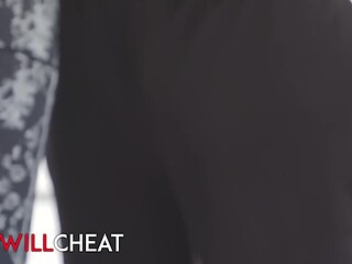 Sexy milf cheats with trainer's huge BBC