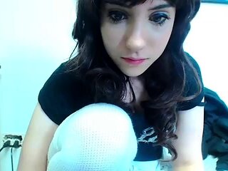 Pale amateur teen brunette Lynn Love