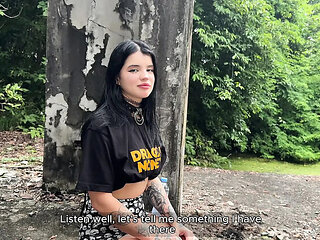 SkinLovers - Alt Girl Date Turns Into Hard Fuck & Deep Blowjob in Abandoned Place