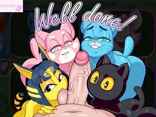 Uncensored hentai and furry fantasies featuring characters like Ankha and Nicole Watterson