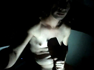 Transgirl, Cum-covering Myself Watching Porn Buttplug in My Asshole