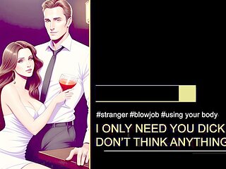 Sex with stranger, asmr blowjob, asmr