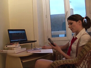 Euro GF rides her new BF hard