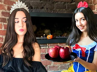 Snow White has Sex with a Gnome in Secret from the Queen on Halloween