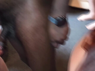 Three Sexy Chicks Enter a Private Bukkake Party